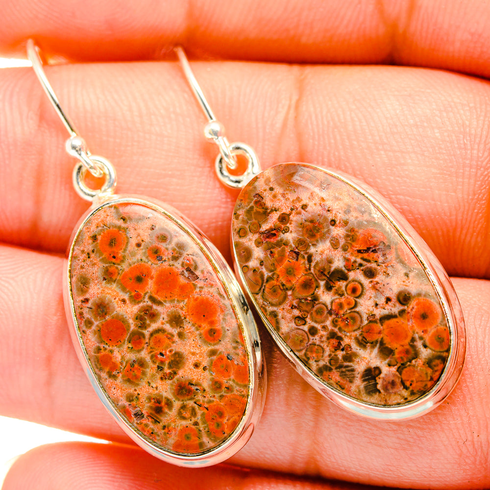Poppy Jasper Earrings handcrafted by Ana Silver Co - EARR419839