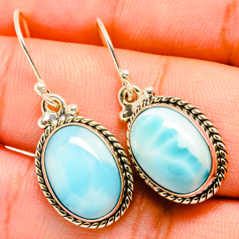 Larimar Earrings handcrafted by Ana Silver Co - EARR419840