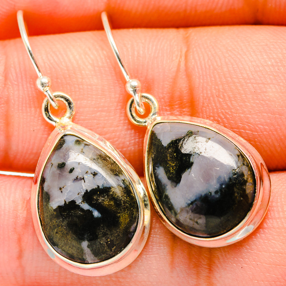 Gabbro Stone Earrings handcrafted by Ana Silver Co - EARR419842