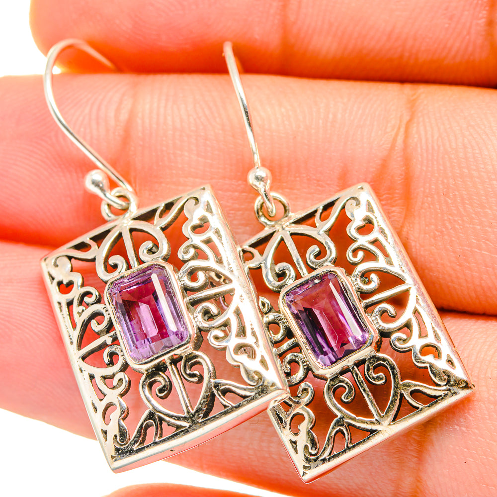 Amethyst Earrings handcrafted by Ana Silver Co - EARR419845