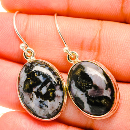 Gabbro Stone Earrings handcrafted by Ana Silver Co - EARR419847