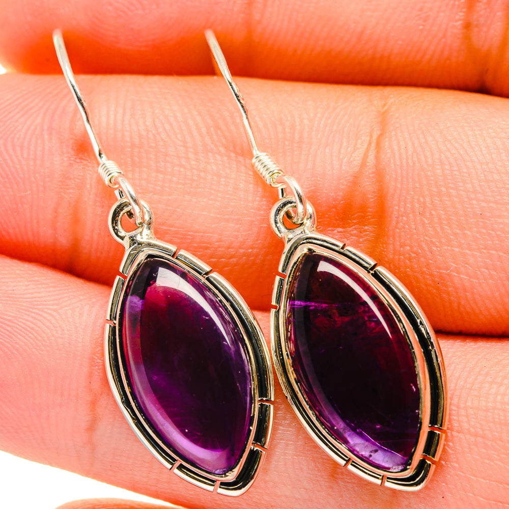 Amethyst Earrings handcrafted by Ana Silver Co - EARR419851