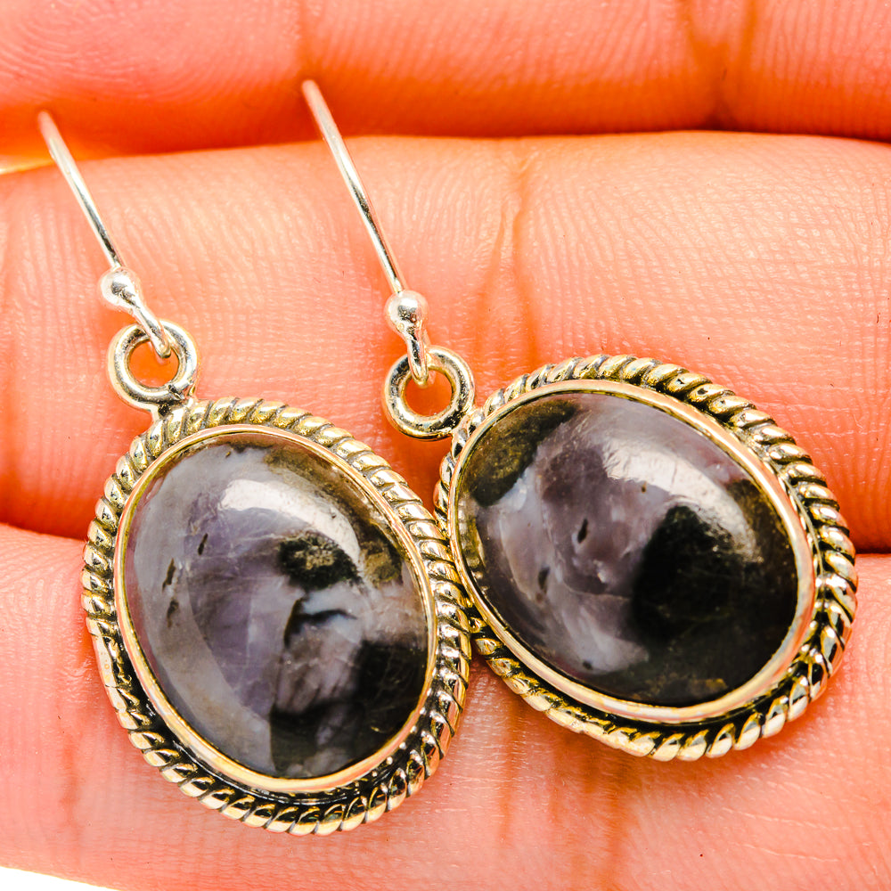 Gabbro Stone Earrings handcrafted by Ana Silver Co - EARR419852