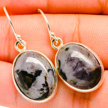 Gabbro Stone Earrings handcrafted by Ana Silver Co - EARR419859