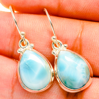 Larimar Earrings handcrafted by Ana Silver Co - EARR419861