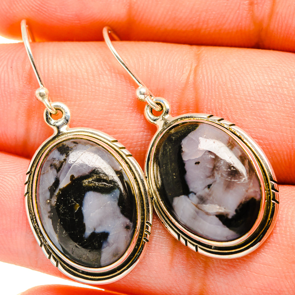 Gabbro Stone Earrings handcrafted by Ana Silver Co - EARR419862