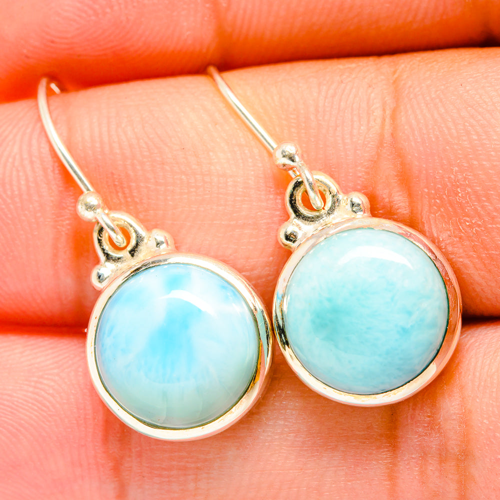 Larimar Earrings handcrafted by Ana Silver Co - EARR419865