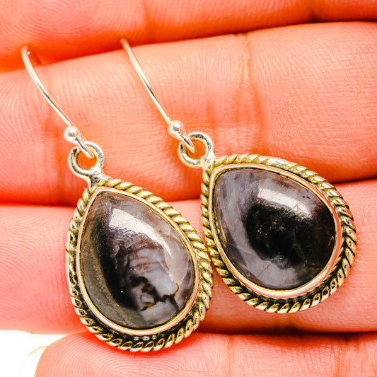 Gabbro Stone Earrings handcrafted by Ana Silver Co - EARR419866