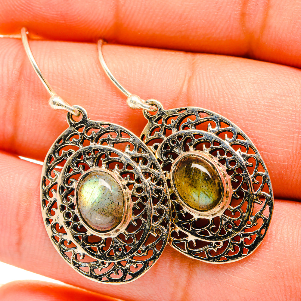 Labradorite Earrings handcrafted by Ana Silver Co - EARR419867
