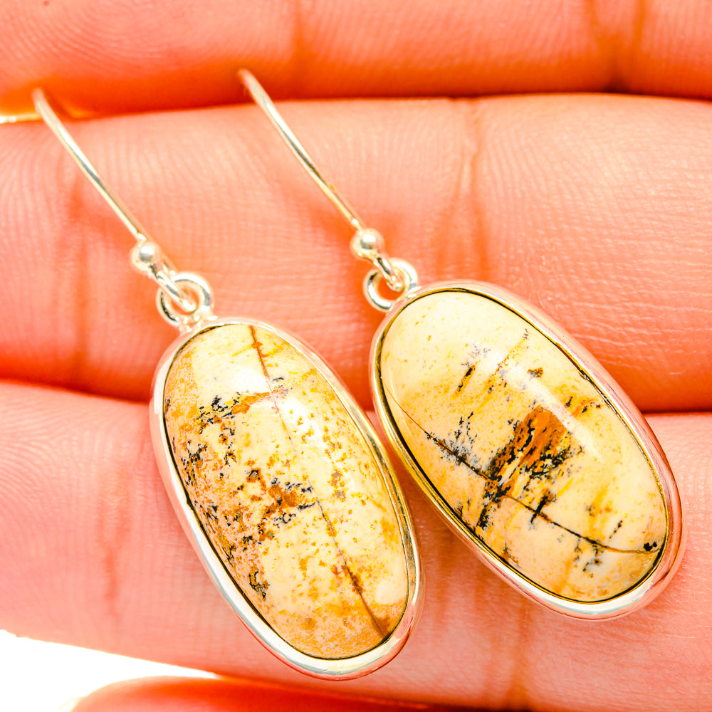 Picture Jasper Earrings handcrafted by Ana Silver Co - EARR419868