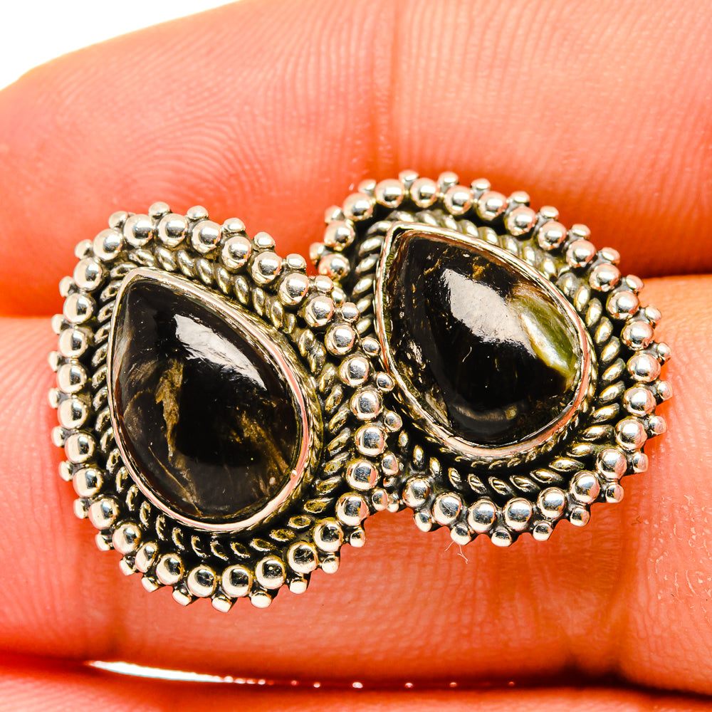 Seraphinite Earrings handcrafted by Ana Silver Co - EARR419869