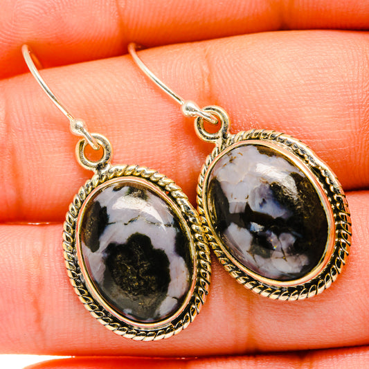 Gabbro Stone Earrings handcrafted by Ana Silver Co - EARR419872