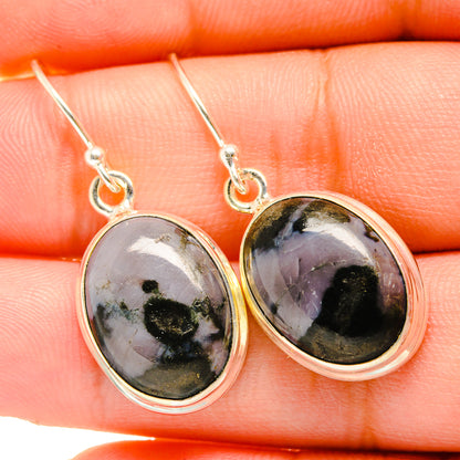 Gabbro Stone Earrings handcrafted by Ana Silver Co - EARR419873