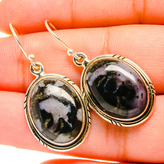 Gabbro Stone Earrings handcrafted by Ana Silver Co - EARR419879