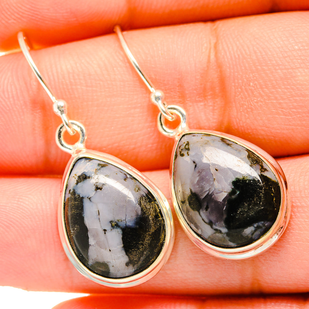 Gabbro Stone Earrings handcrafted by Ana Silver Co - EARR419882
