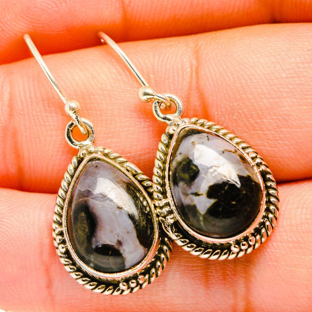Gabbro Stone Earrings handcrafted by Ana Silver Co - EARR419892