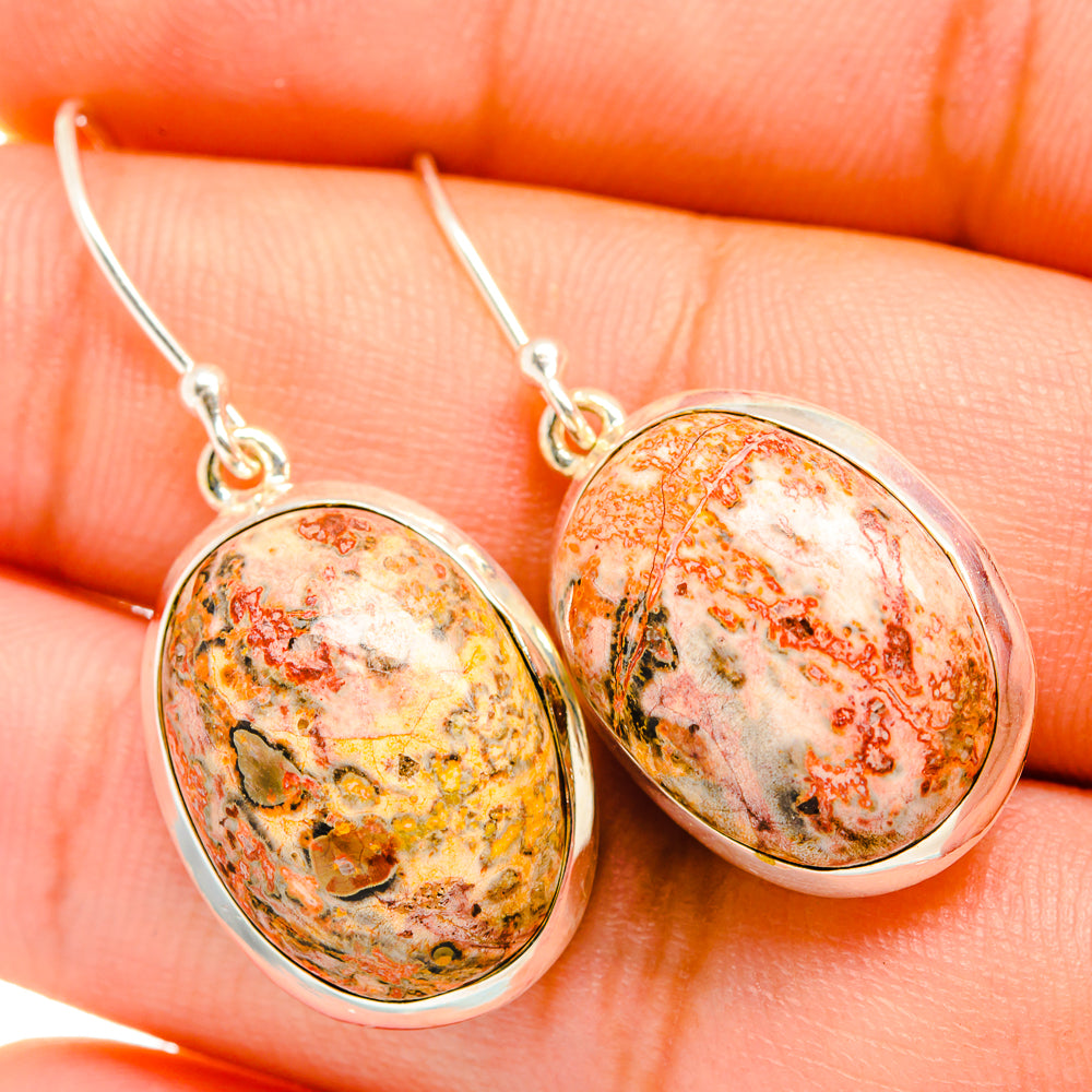 Poppy Jasper Earrings handcrafted by Ana Silver Co - EARR419893