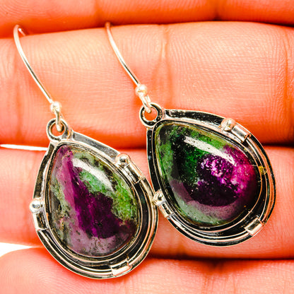 Ruby Zoisite Earrings handcrafted by Ana Silver Co - EARR419899