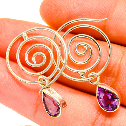 Amethyst Earrings handcrafted by Ana Silver Co - EARR419908