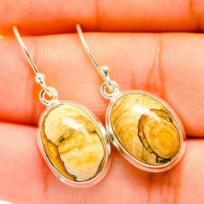 Picture Jasper Earrings handcrafted by Ana Silver Co - EARR419910