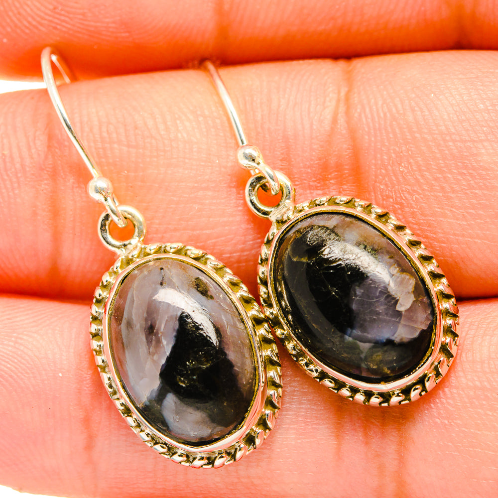 Gabbro Stone Earrings handcrafted by Ana Silver Co - EARR419912