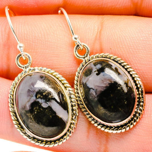 Gabbro Stone Earrings handcrafted by Ana Silver Co - EARR419917