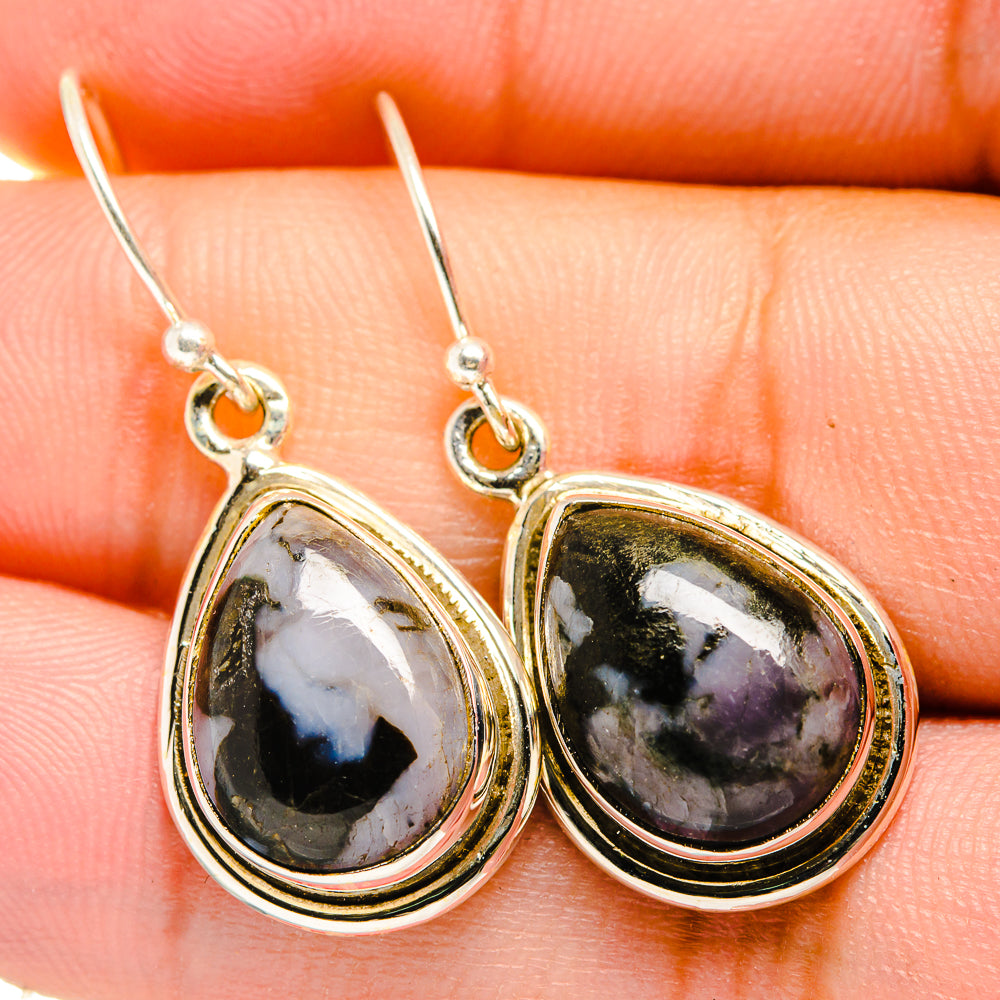 Gabbro Stone Earrings handcrafted by Ana Silver Co - EARR419918