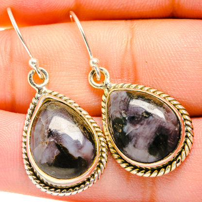 Gabbro Stone Earrings handcrafted by Ana Silver Co - EARR419919