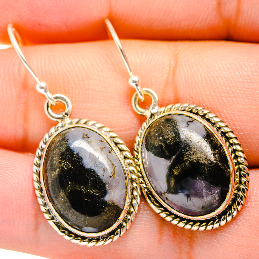 Gabbro Stone Earrings handcrafted by Ana Silver Co - EARR419920