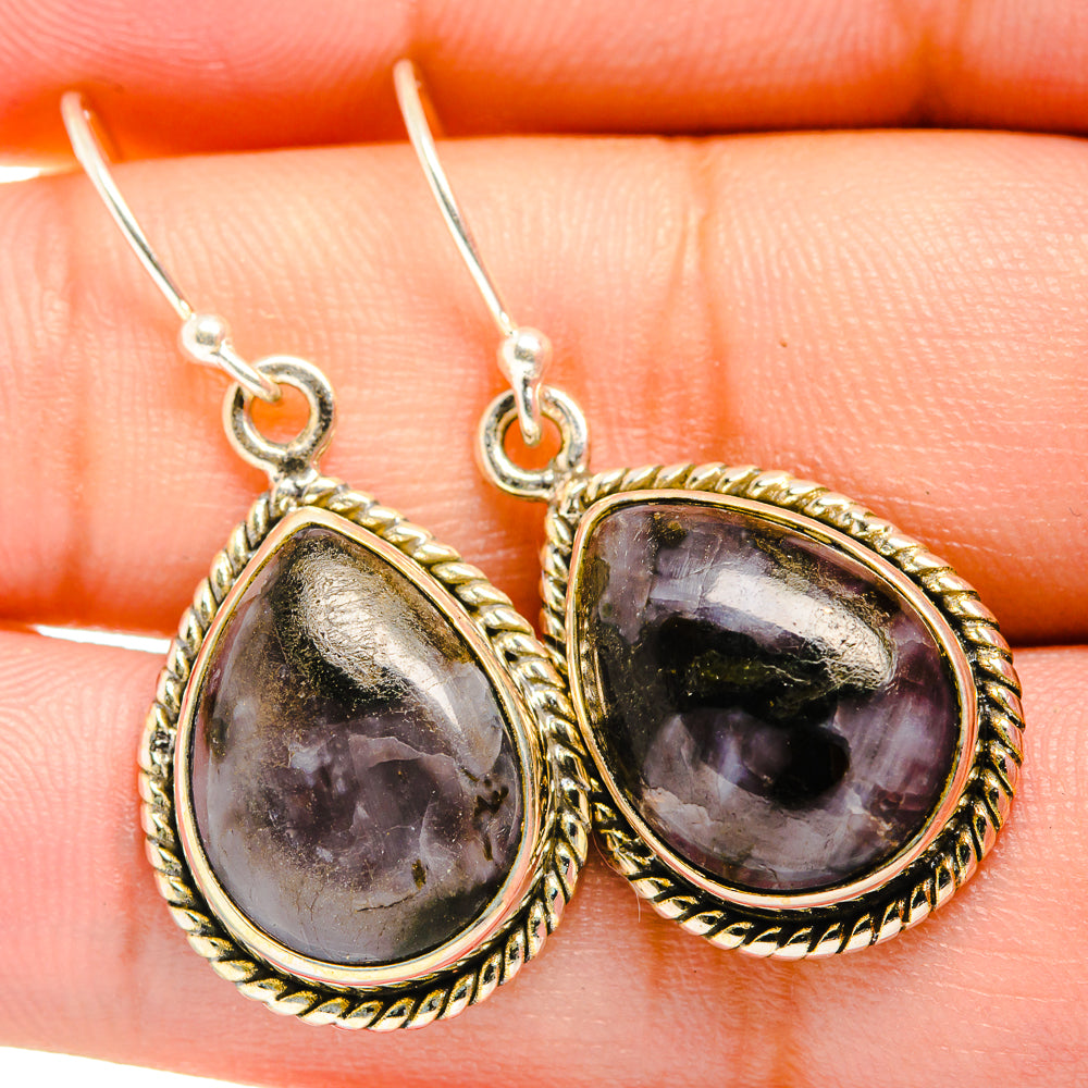 Gabbro Stone Earrings handcrafted by Ana Silver Co - EARR419924