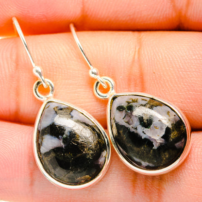 Gabbro Stone Earrings handcrafted by Ana Silver Co - EARR419925