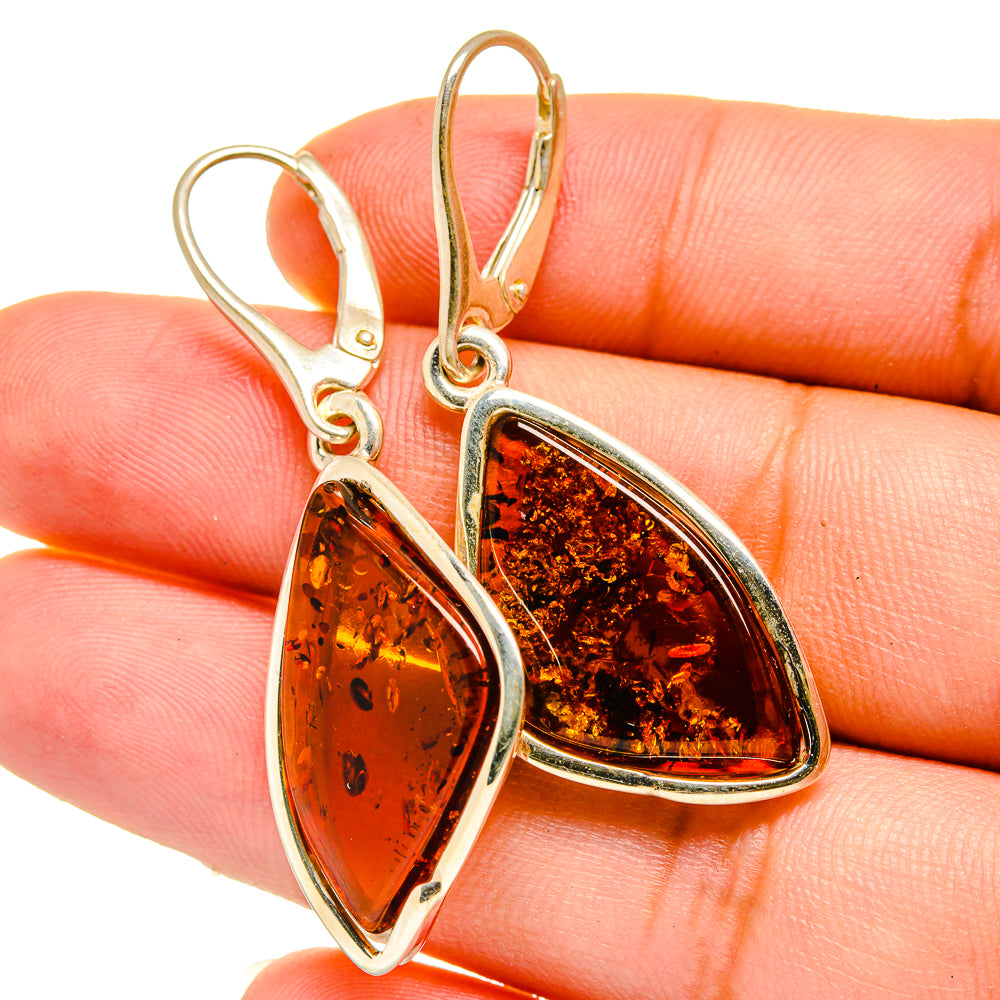 Baltic Amber Earrings handcrafted by Ana Silver Co - EARR419938