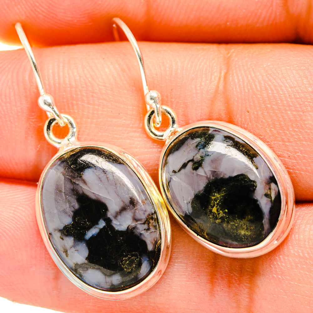 Gabbro Stone Earrings handcrafted by Ana Silver Co - EARR419942