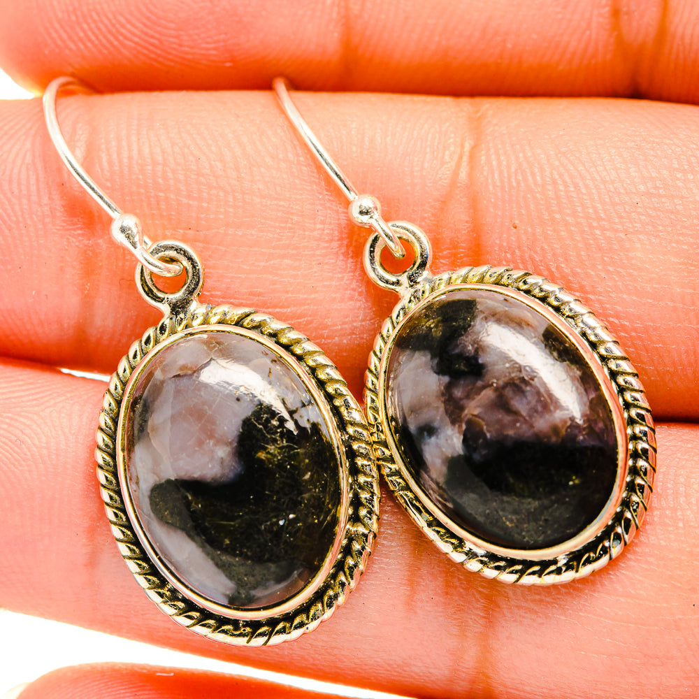 Gabbro Stone Earrings handcrafted by Ana Silver Co - EARR419950