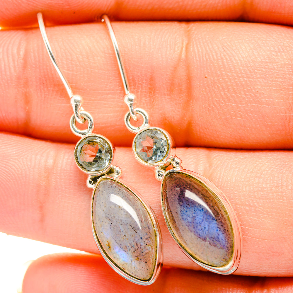 Labradorite Earrings handcrafted by Ana Silver Co - EARR419952