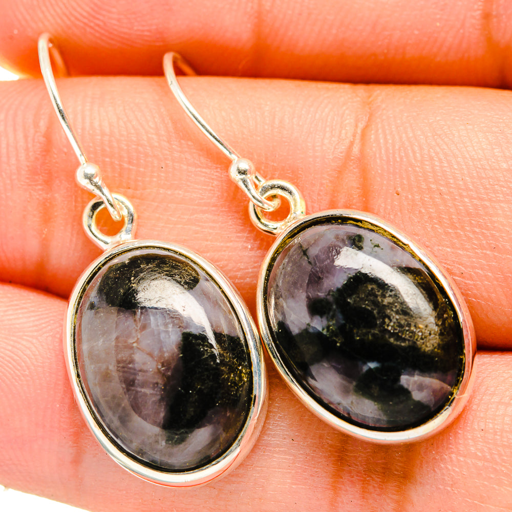 Gabbro Stone Earrings handcrafted by Ana Silver Co - EARR419956