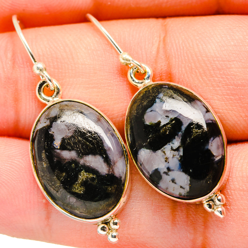 Gabbro Stone Earrings handcrafted by Ana Silver Co - EARR419982