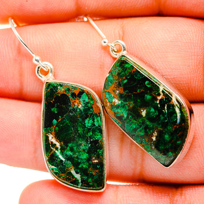 Chrysocolla Earrings handcrafted by Ana Silver Co - EARR419983