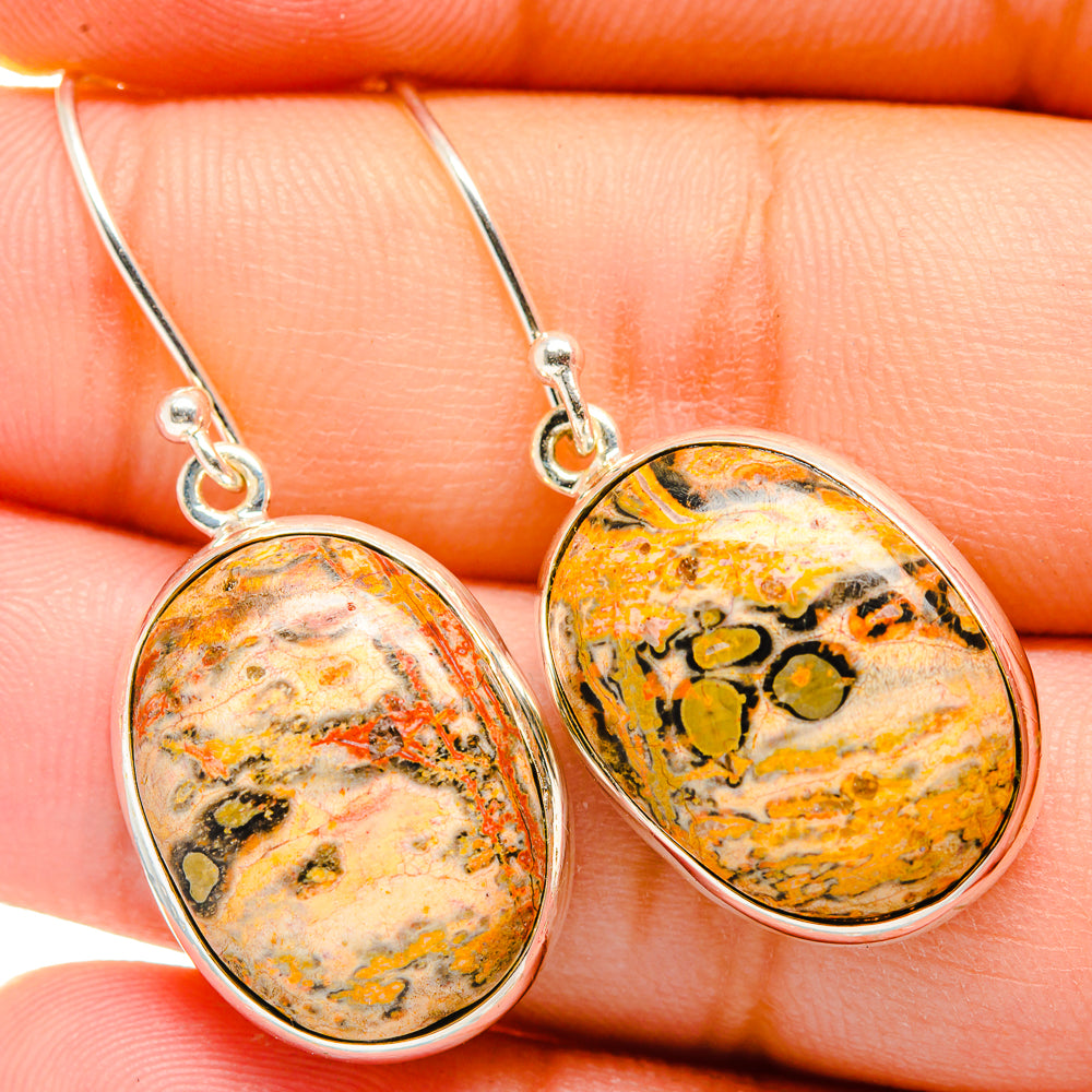 Poppy Jasper Earrings handcrafted by Ana Silver Co - EARR419995