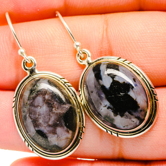 Gabbro Stone Earrings handcrafted by Ana Silver Co - EARR419996
