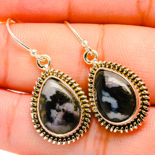 Gabbro Stone Earrings handcrafted by Ana Silver Co - EARR419999