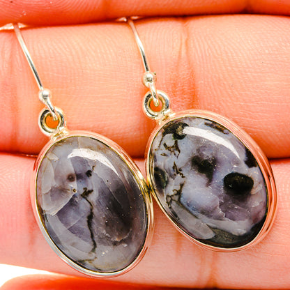 Gabbro Stone Earrings handcrafted by Ana Silver Co - EARR420004