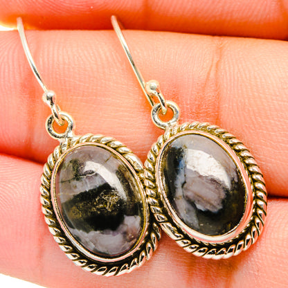 Gabbro Stone Earrings handcrafted by Ana Silver Co - EARR420009