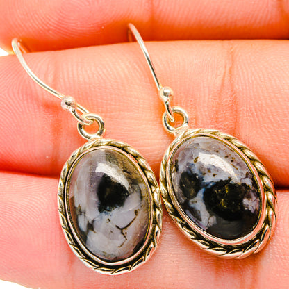 Gabbro Stone Earrings handcrafted by Ana Silver Co - EARR420014