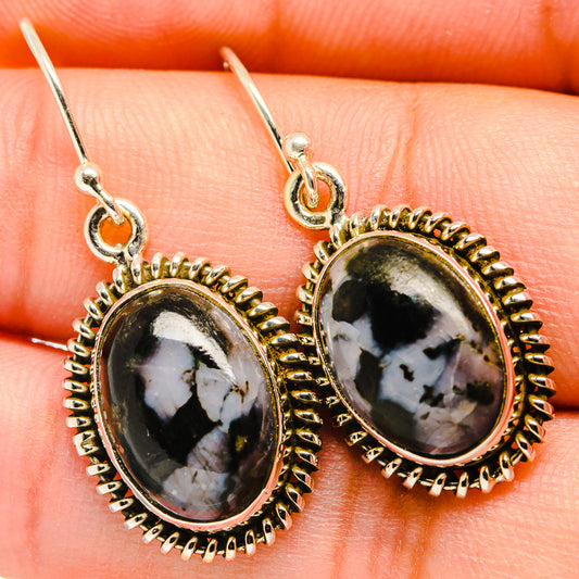 Gabbro Stone Earrings handcrafted by Ana Silver Co - EARR420017