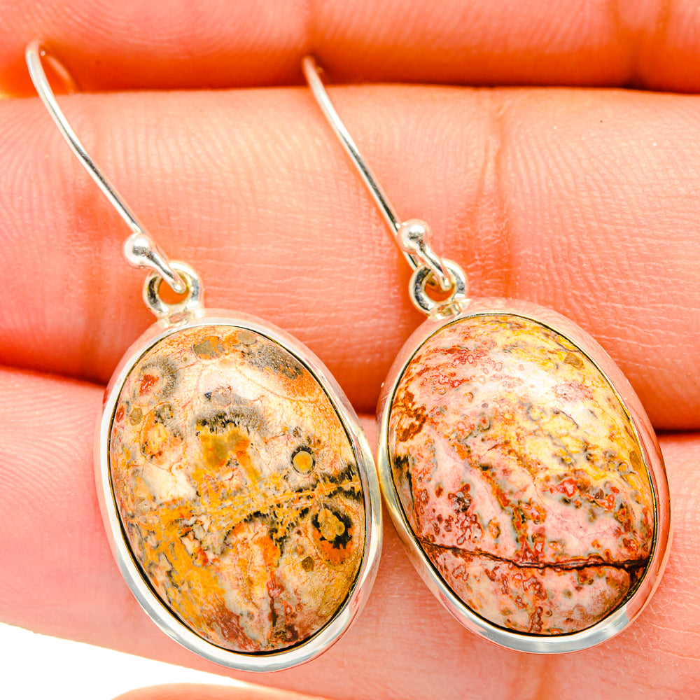 Poppy Jasper Earrings handcrafted by Ana Silver Co - EARR420019