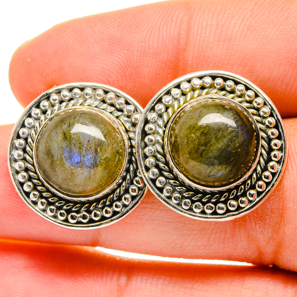 Labradorite Earrings handcrafted by Ana Silver Co - EARR420021
