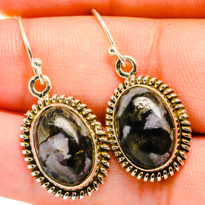 Gabbro Stone Earrings handcrafted by Ana Silver Co - EARR420025