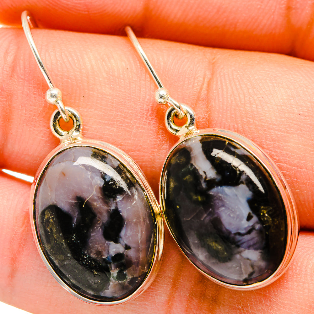 Gabbro Stone Earrings handcrafted by Ana Silver Co - EARR420027