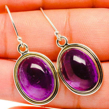 Amethyst Earrings handcrafted by Ana Silver Co - EARR420040